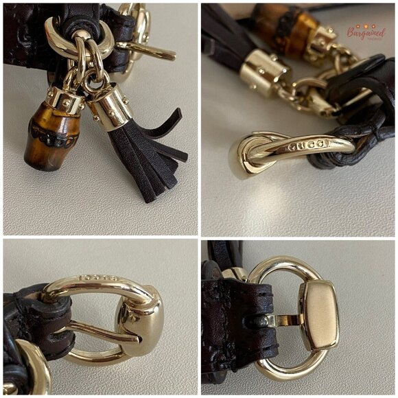 Authentic Gucci Brown Microguccissima Leather Slim Horsebit Buckle Belt 75/30 - Picture 2 of 13